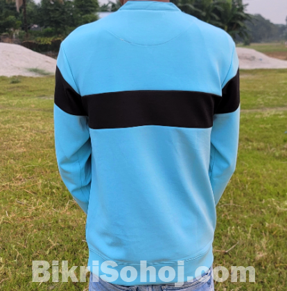 Premium Color Block Half Zip Sweatshirt